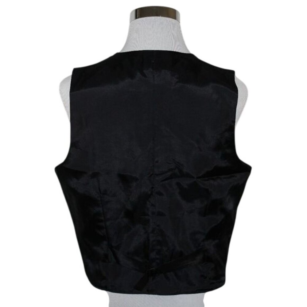 VTG Attitudes Large 5 Button Dress Velour Vest Waistcoat Formal Wedding Party - Picture 2 of 9